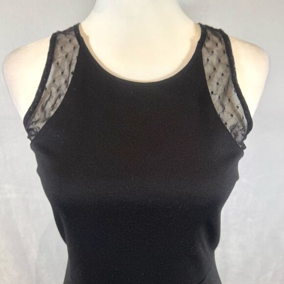 H&M lace lined black fit and flare dress size small - Picture 2 of 7